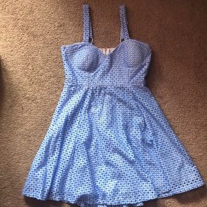 ⚡️☀️NWOT Glam Doll Blue and White Dress☀️